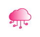 cloud circuit icon thirdera pink