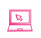 laptop click thirdera icon pink