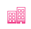 office building thirdera icon pink